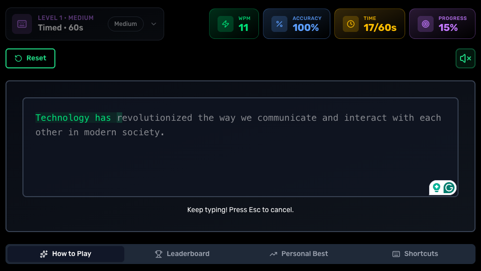 Typing Speed Test
